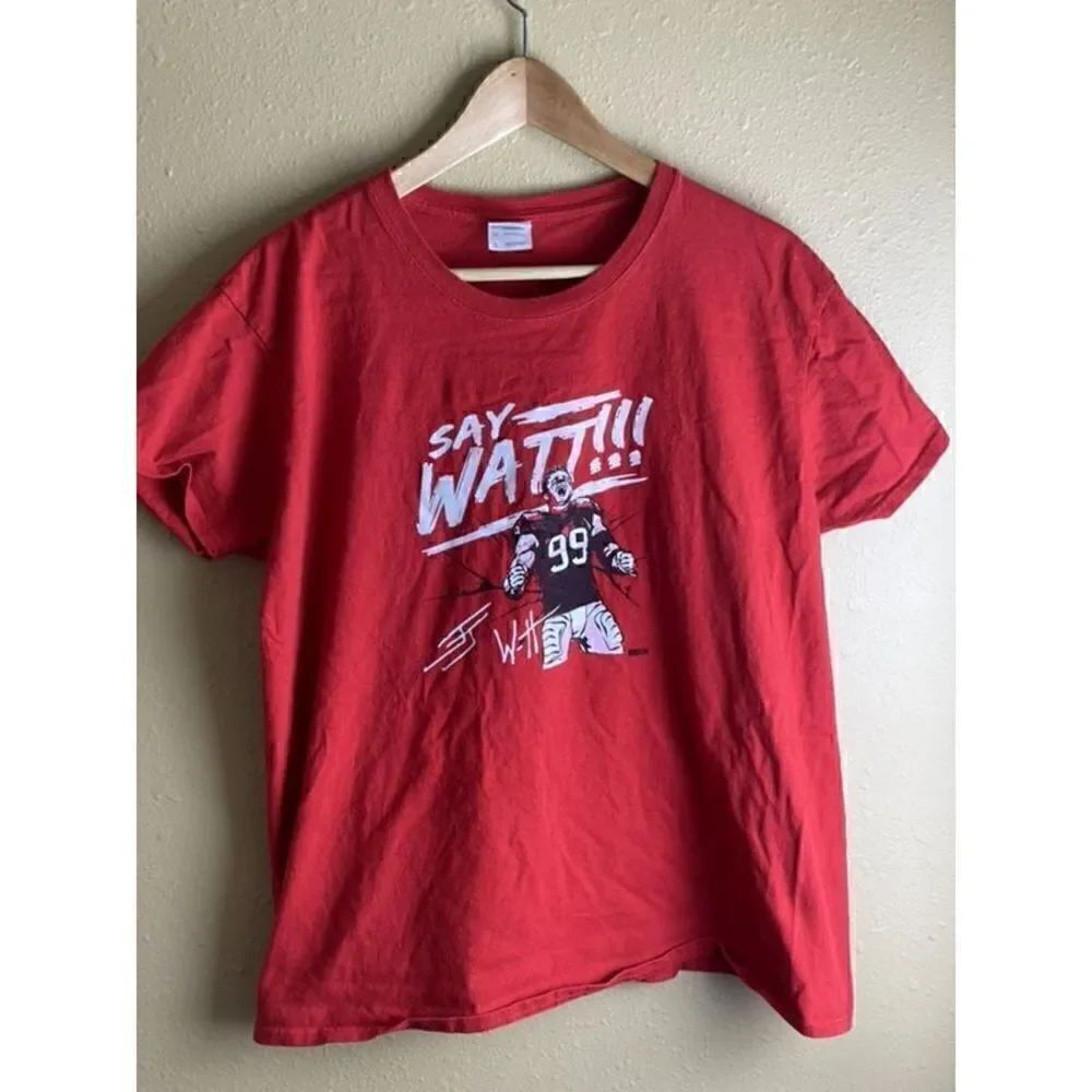 Say Watt!!! J.J. Watt Houston Texans T Shirt Women’s XL